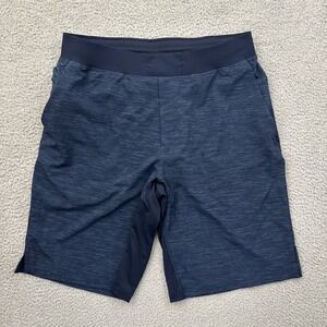 Lululemon T.H.E. Shorts Linerless 11" Heathered Navy Blue Athletic Men's XL
